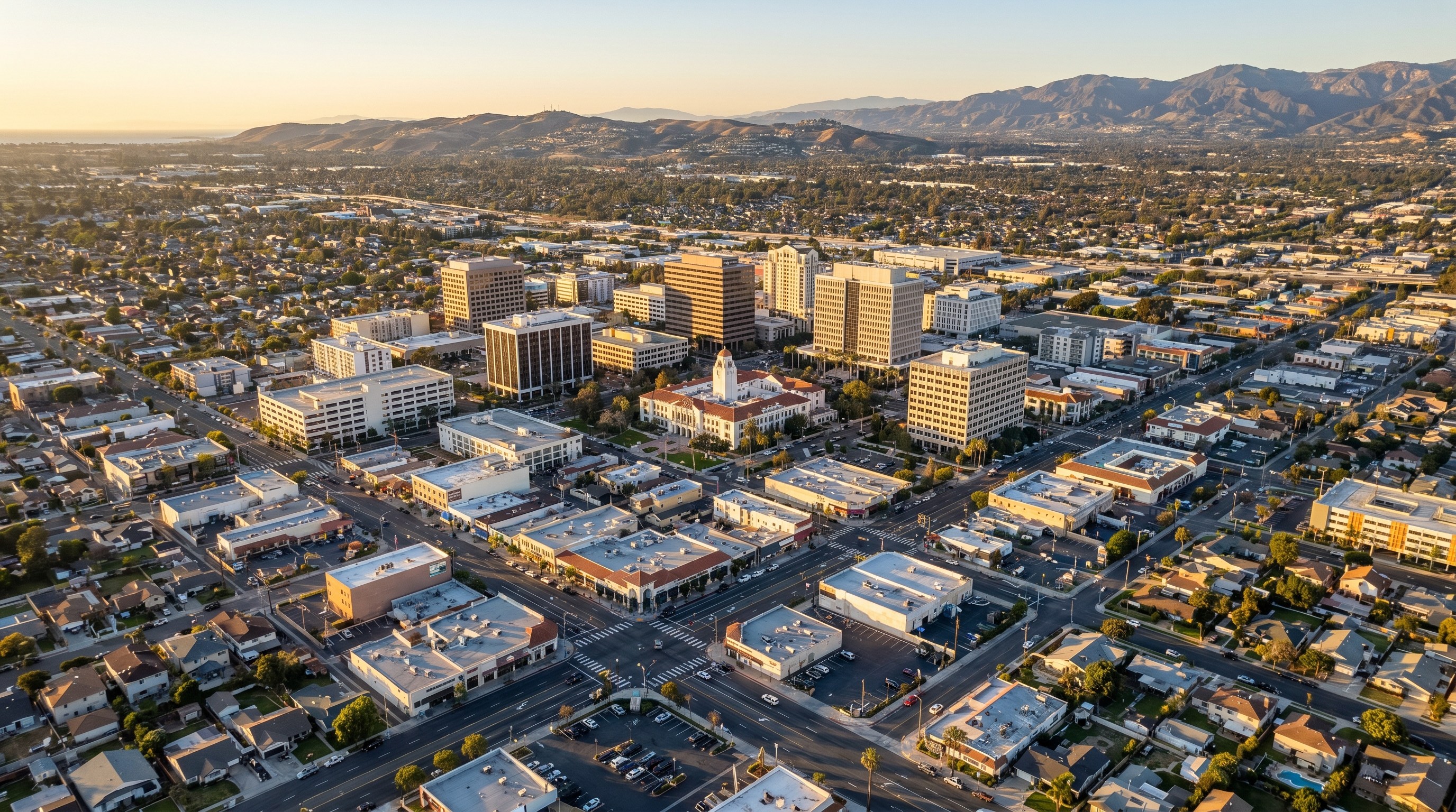 Santa Ana California Historic Downtown Arts District and 4th Street Market in Orange County