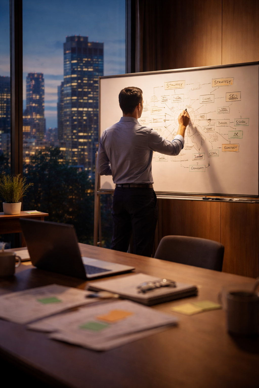 Business strategy planning session